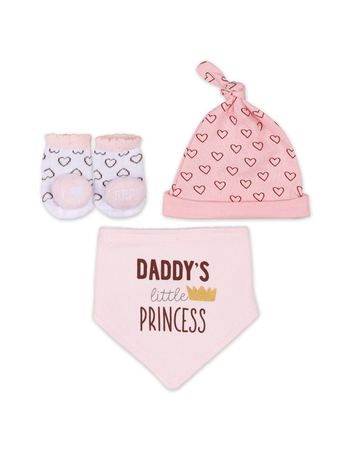 Baby Girl 3 Pieces Gift Set Daddy's Little Princess at Zubaidas