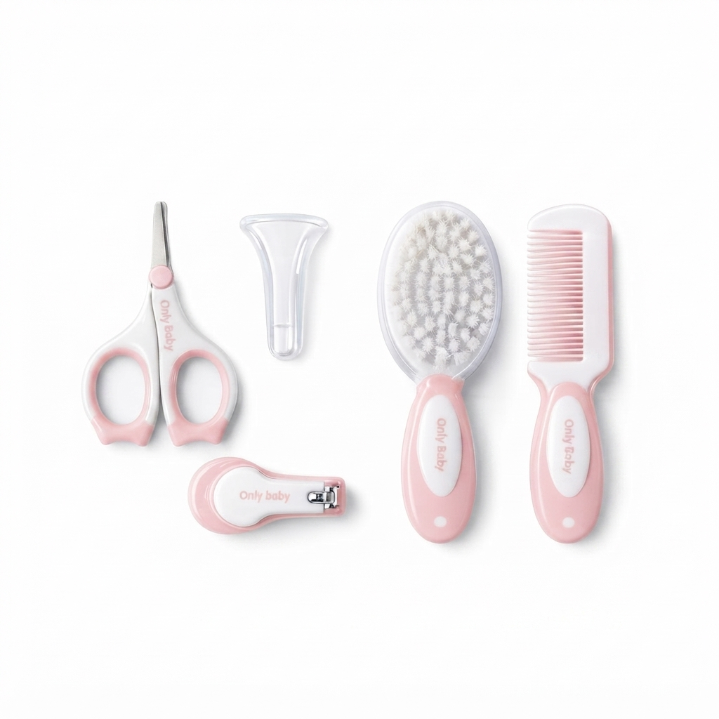 Baby Girl 4 Pieces Grooming Kit Pink at Zubaidas Official Pakistan