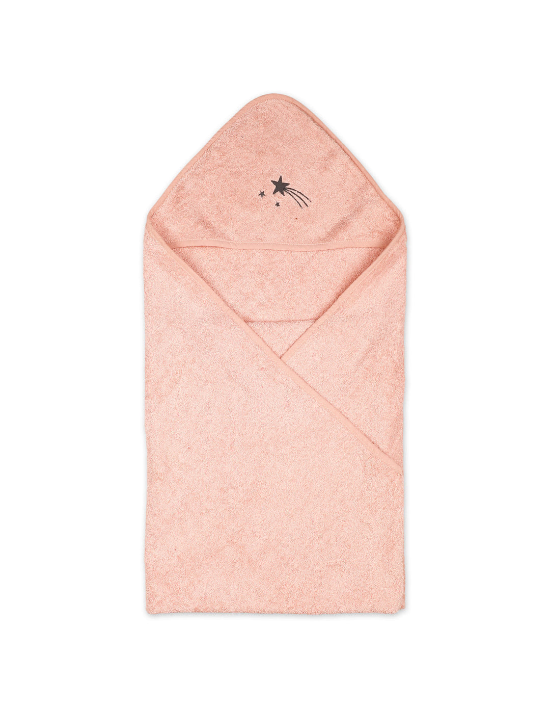 Baby Girl Bath Towel Hooded Bambies Shooting Star Pink at Zubaidas