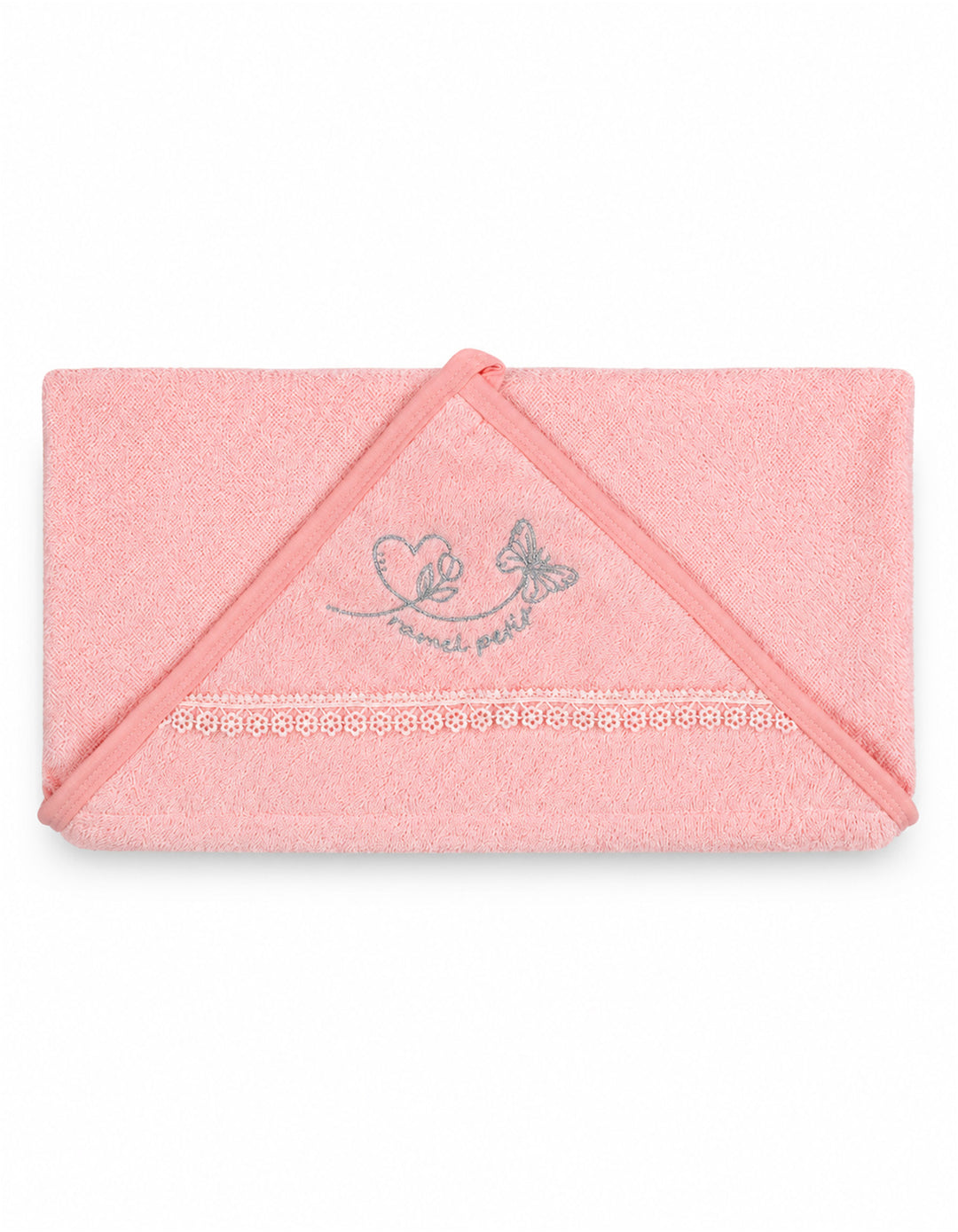 Baby Girl Bath Towel Hooded Butterfly Pink at Zubaidas Best Online Baby and Kids Store in Pakistan