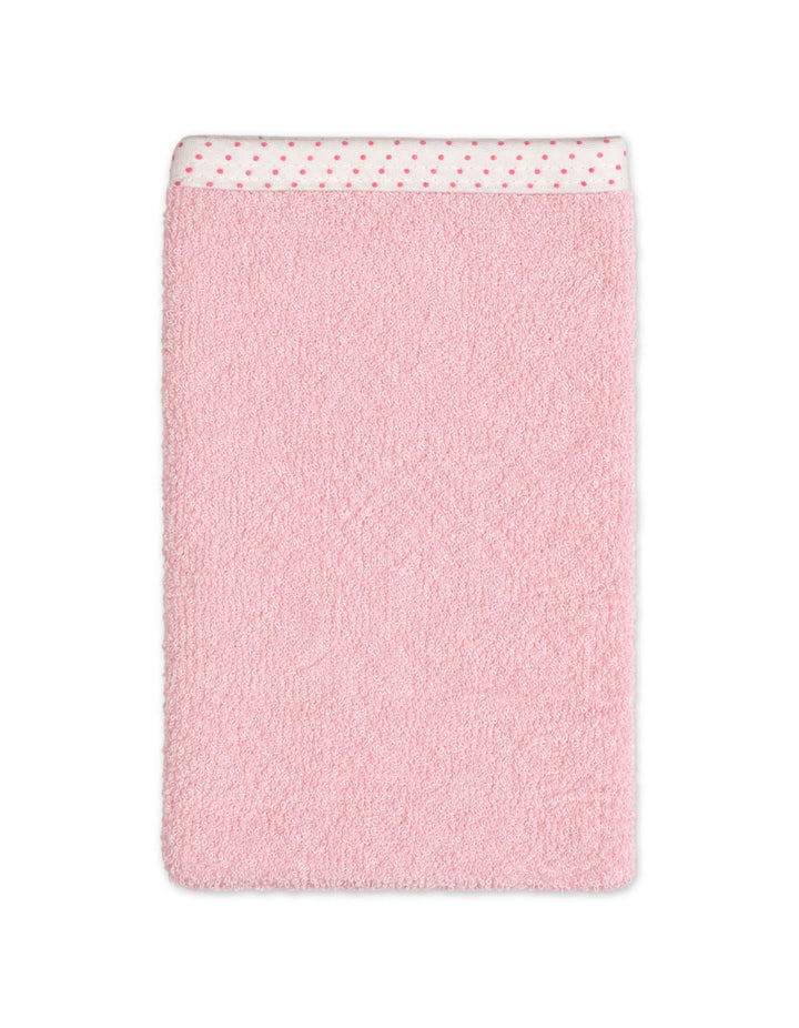 Baby Girl Bath Towel Hooded Pink and Off White at Zubaidas Best Online Baby and Kids Store in Pakistan 