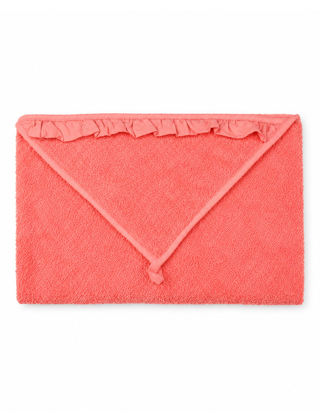 Baby Girl Bath Towel Hooded Ruffle Pink at Zubaidas Online Pakistan