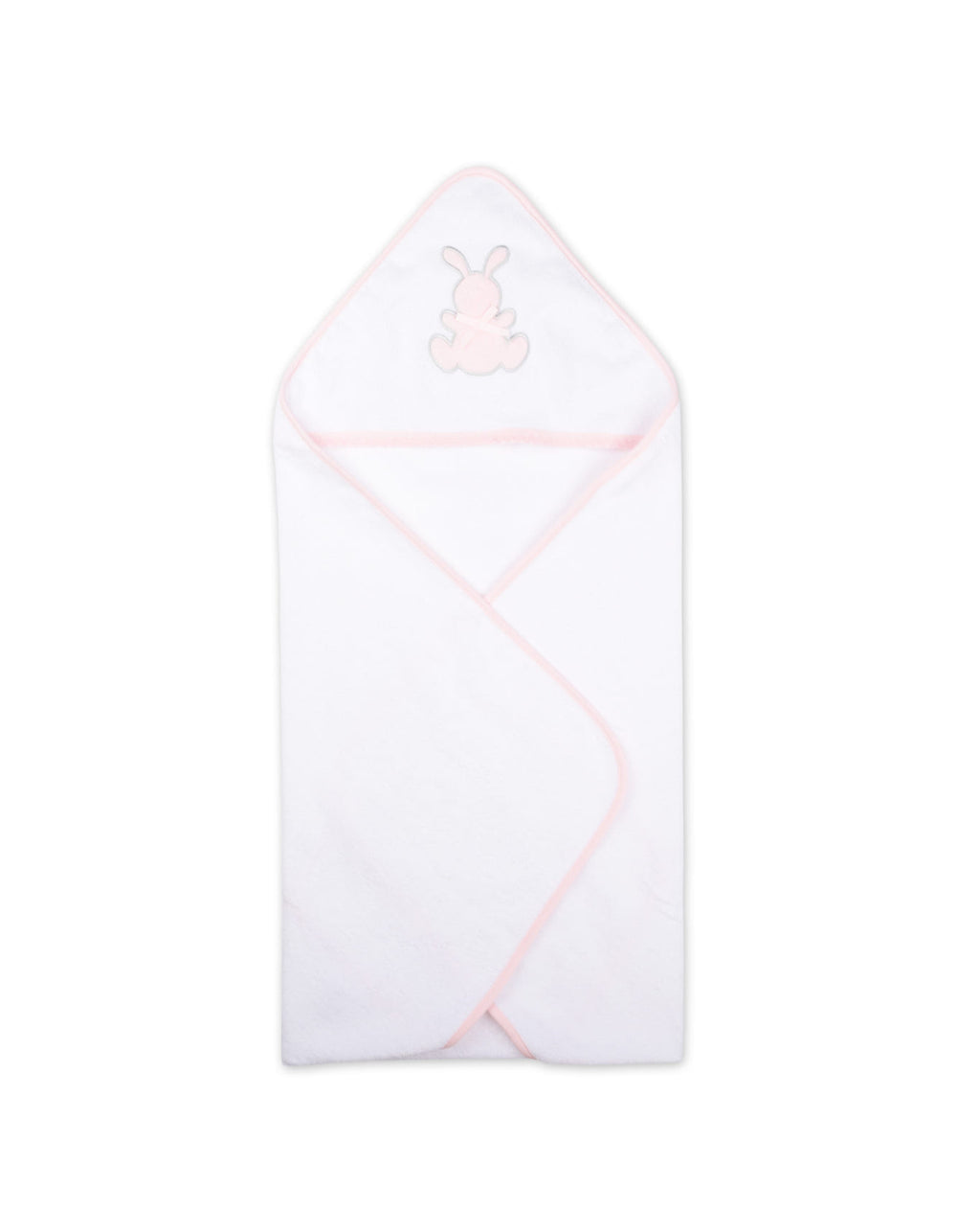 Baby Girl Bath Towel Set Bunny White and Pink at Zubaidas Official Pakistan