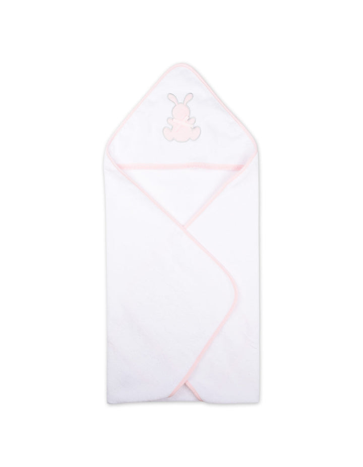 Baby Girl Bath Towel Set Bunny White and Pink at Zubaidas Official Pakistan