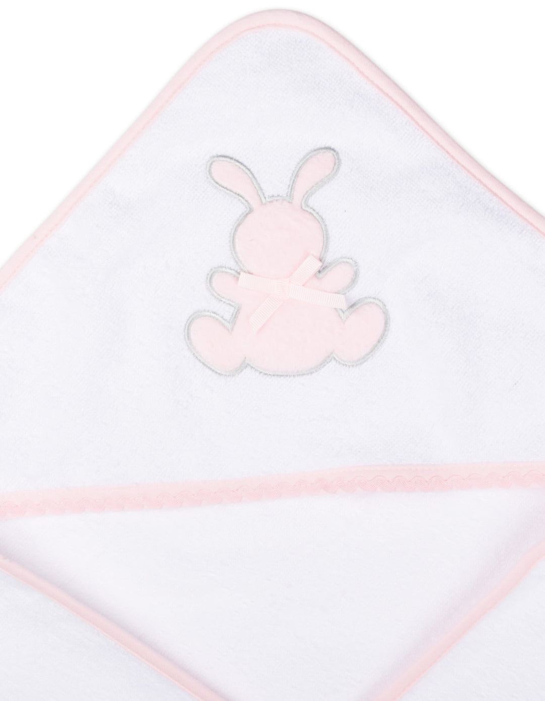 Baby Girl Bath Towel Set Bunny White and Pink at Zubaidas Online Pakistan