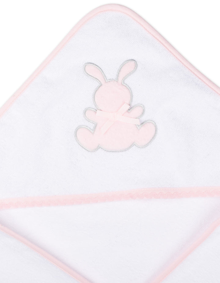 Baby Girl Bath Towel Set Bunny White and Pink at Zubaidas Online Pakistan