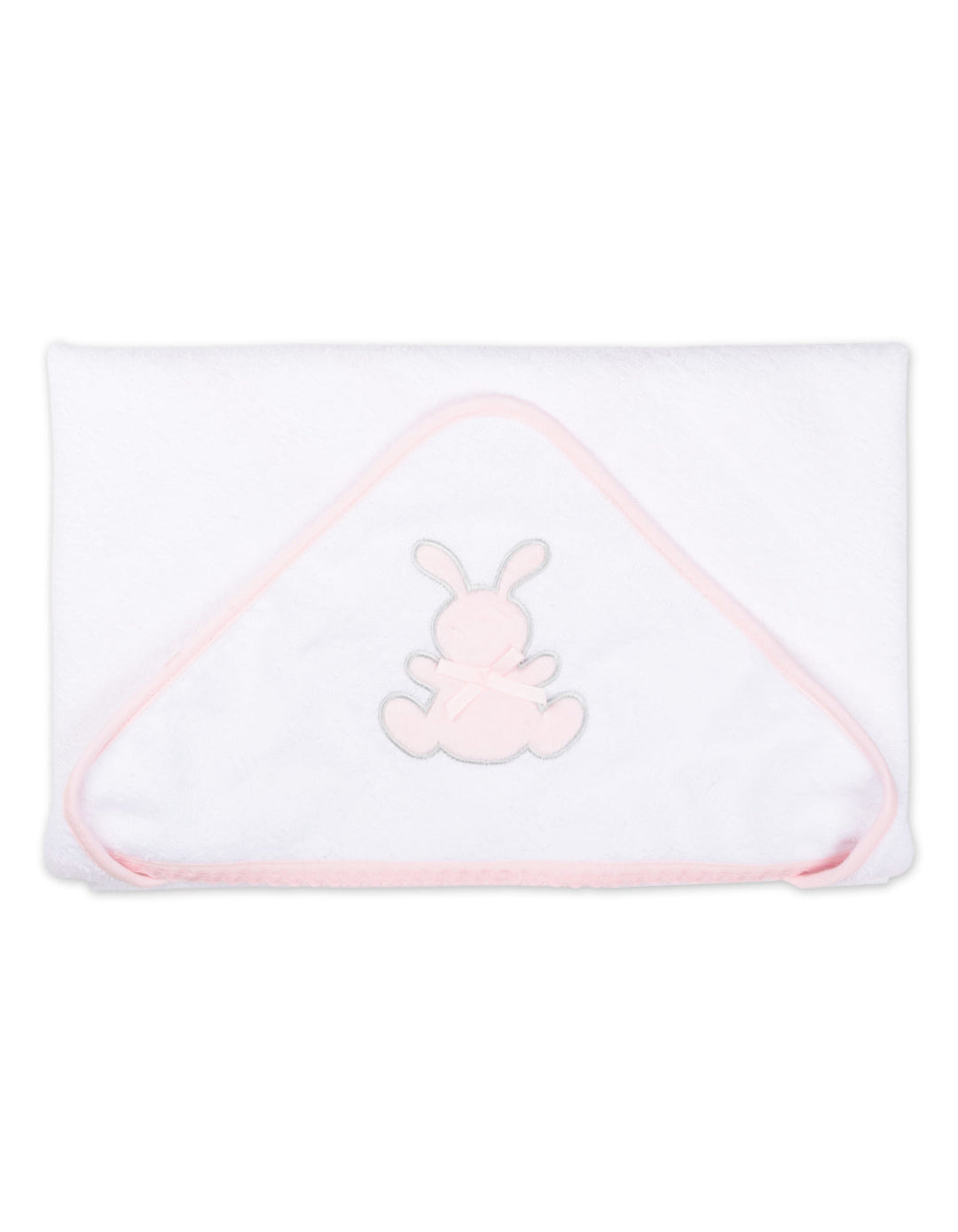 Baby Girl Bath Towel Set Bunny White and Pink at Zubaidas Best Online Baby and Kids Store in Pakistan