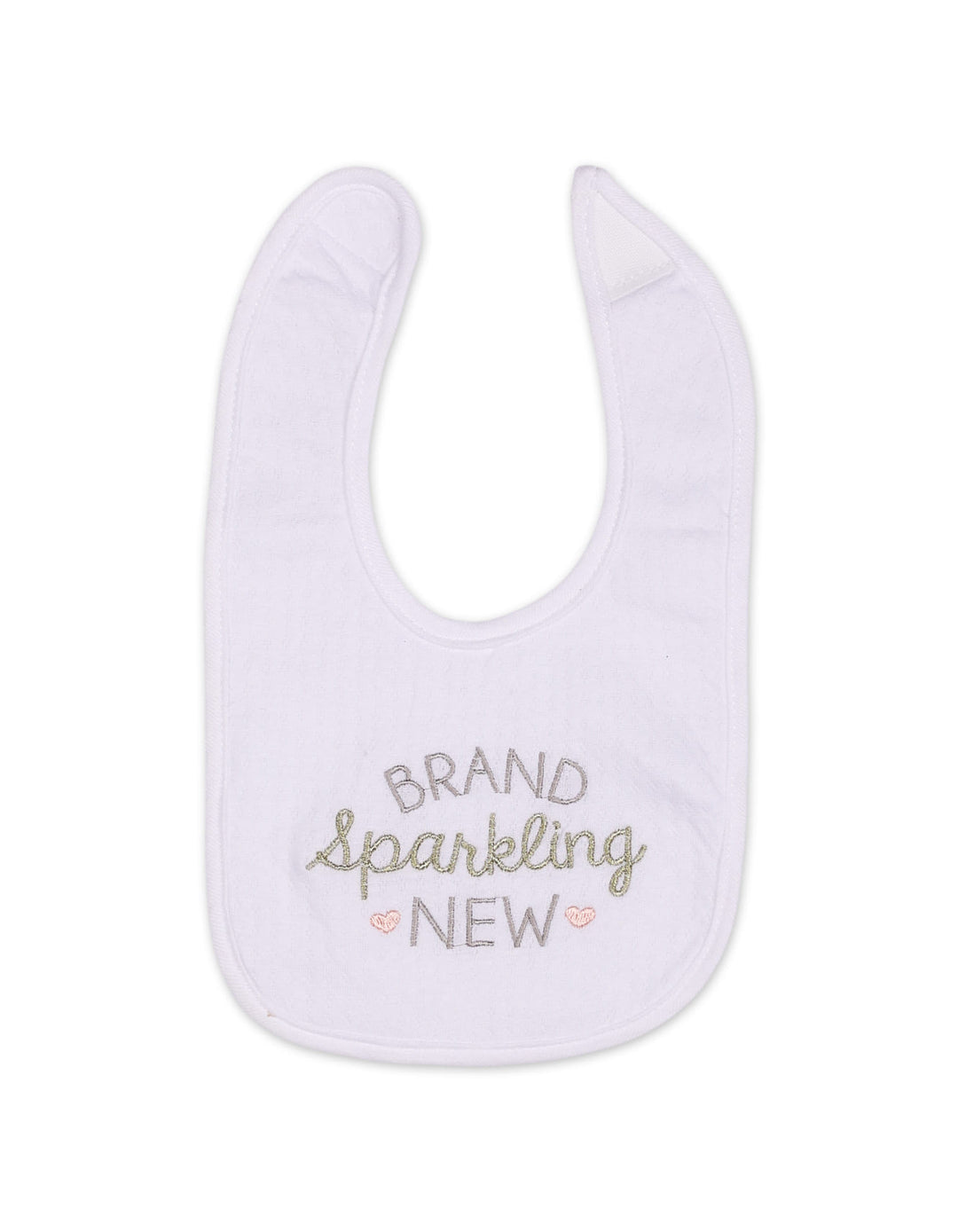 Baby Girl Bib Pack of 3 White with Pink and Gold Accents at Zubaidas Online Pakistan