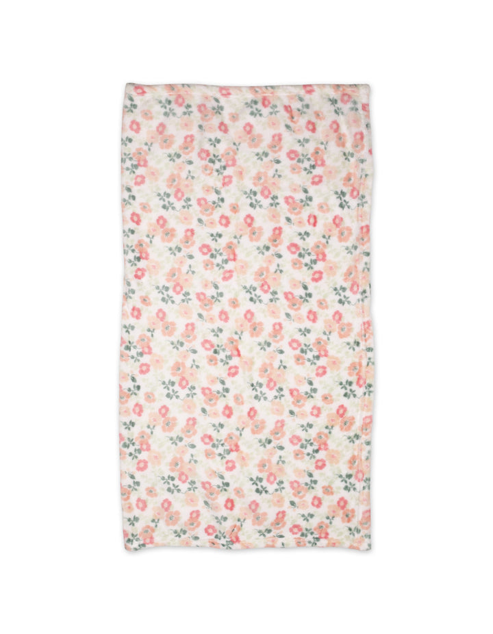 Baby Girl Blanket and Pillow Set Floral and Bunny White at Zubaidas Online Pakistan