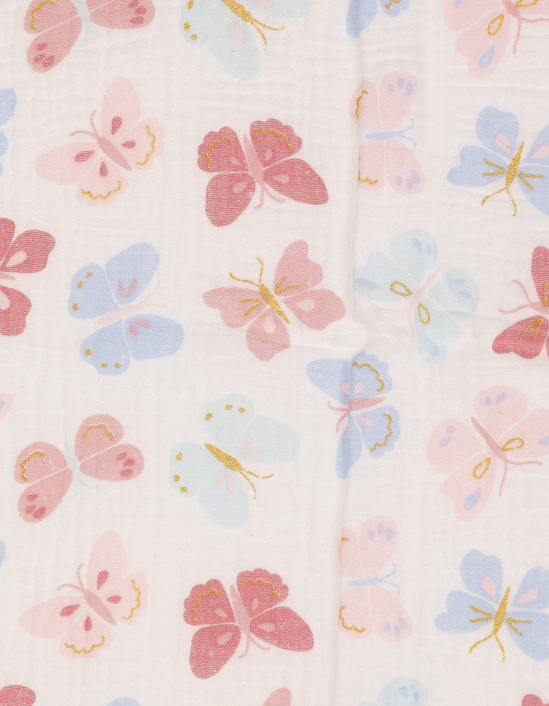 Baby Girl Blanket Butterfly White and Multicolor at Zubaidas Official Pakistan