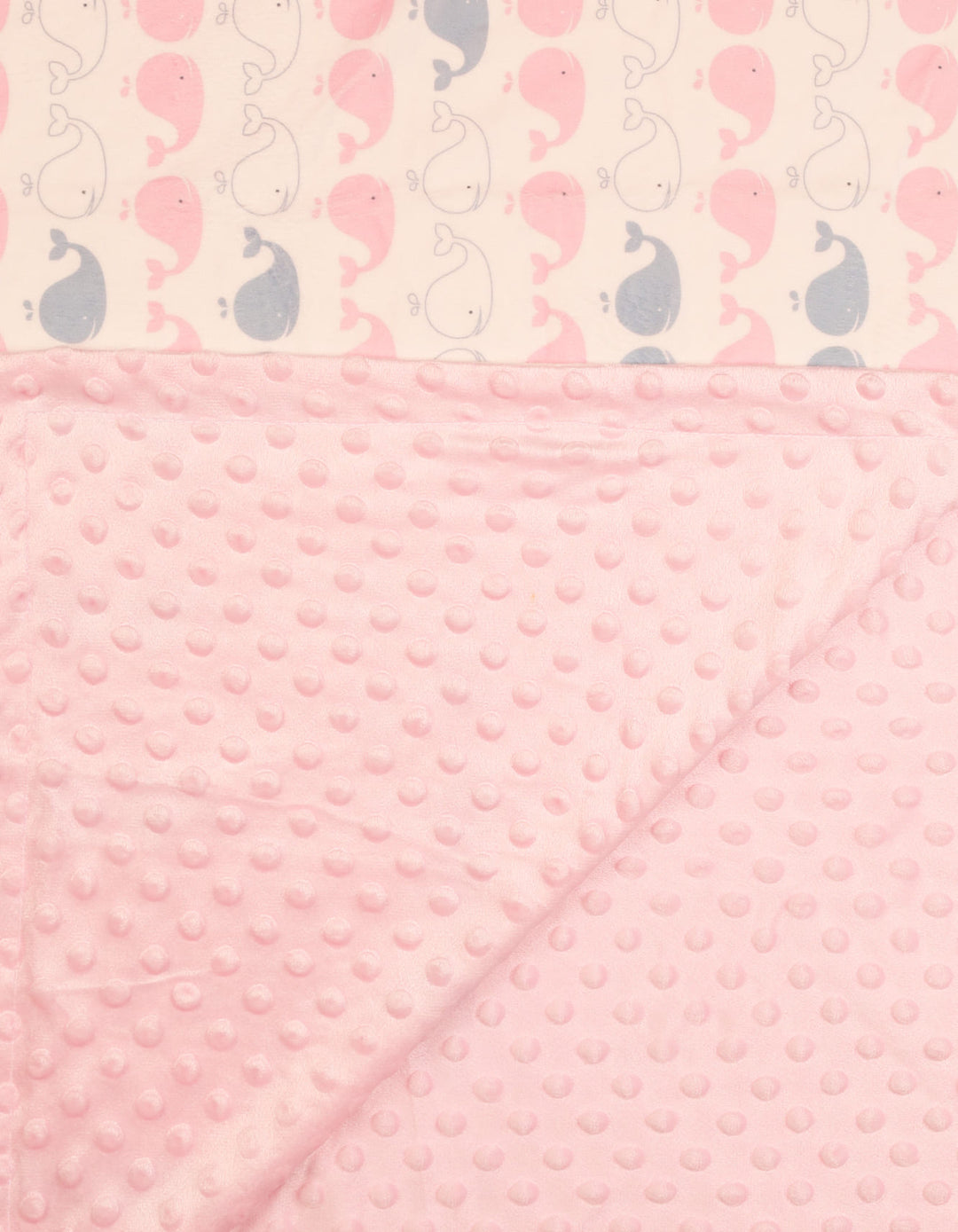 Baby Girl Blanket Minky Dots Whale Pink at Zubaidas Online Pakistan