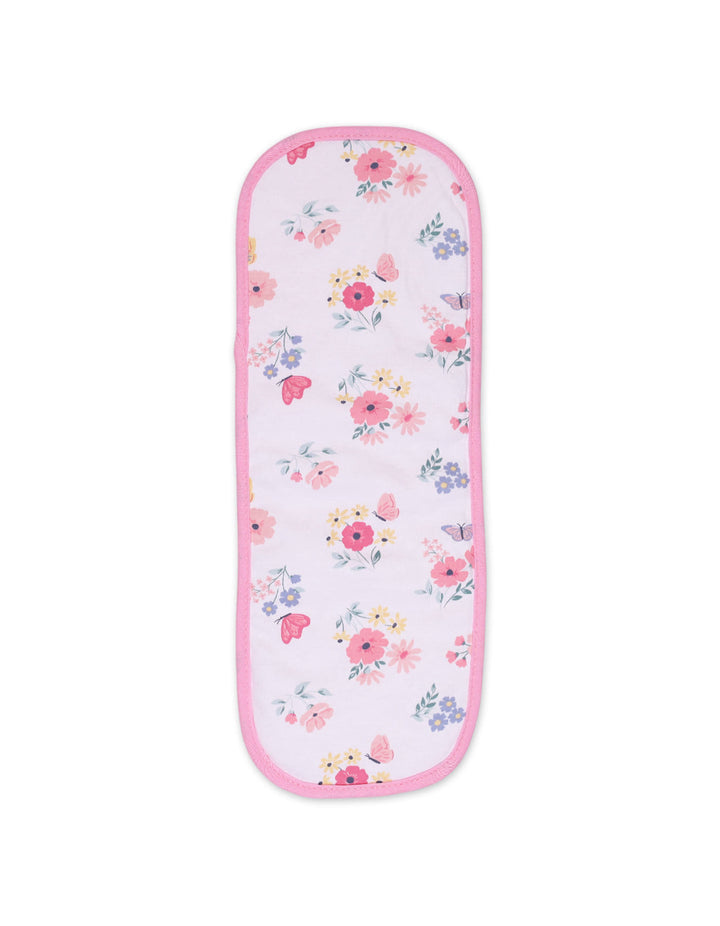 Baby Girl Burp Cloths Pack of 3 Floral Peach at Zubaidas Best Online Baby Store in Pakistan