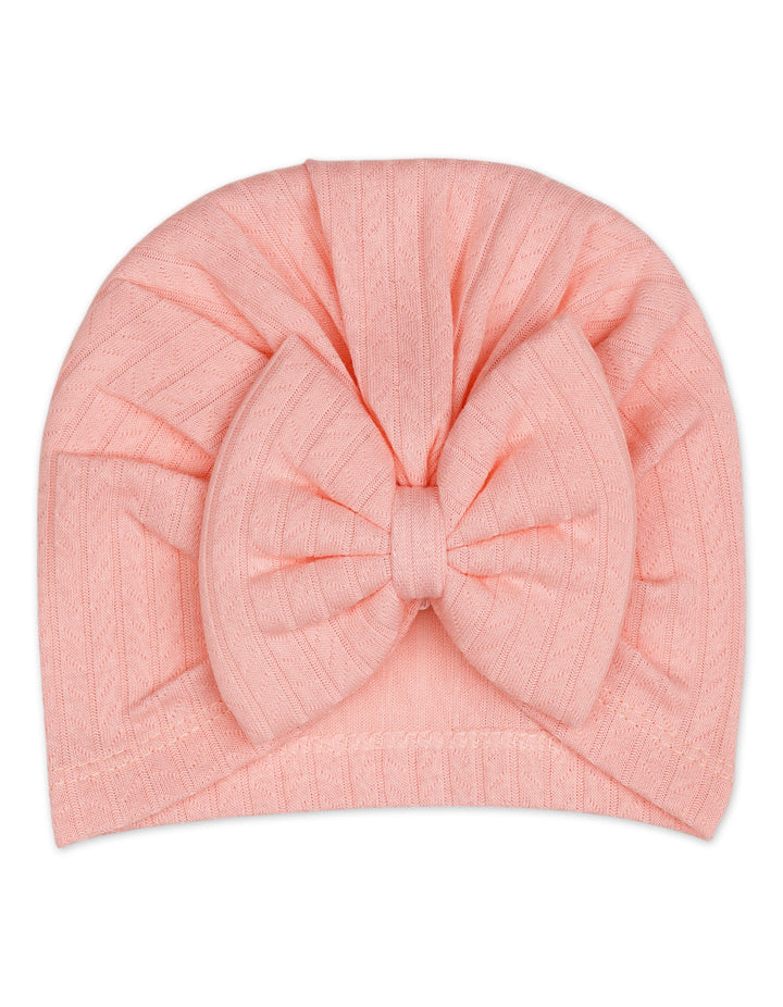 Baby Girl Cap Bow Pink at Zubaidas