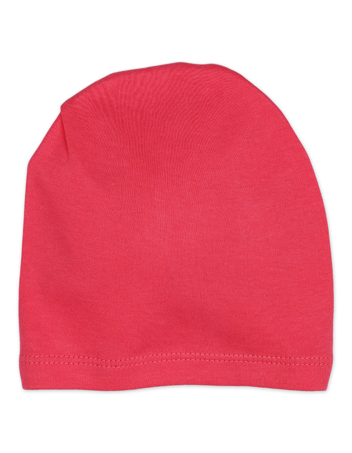 Baby Girl Cap Polka Dot Bow Dark Pink at Zubaidas Official Pakistan