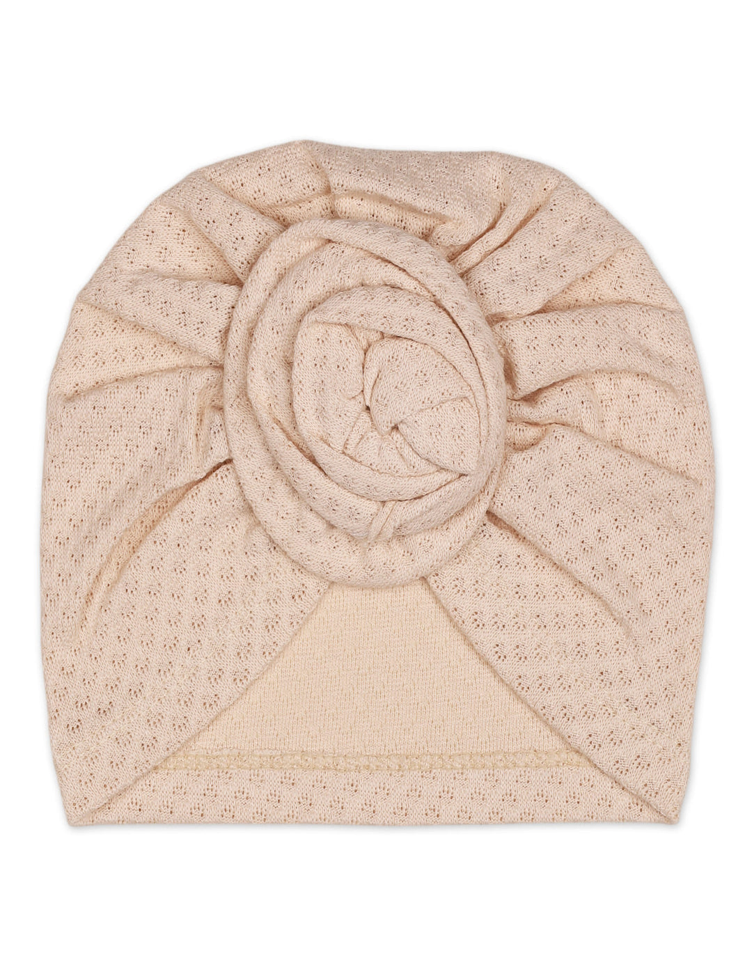 Baby Girl Cap Rosette Beige at Zubaidas