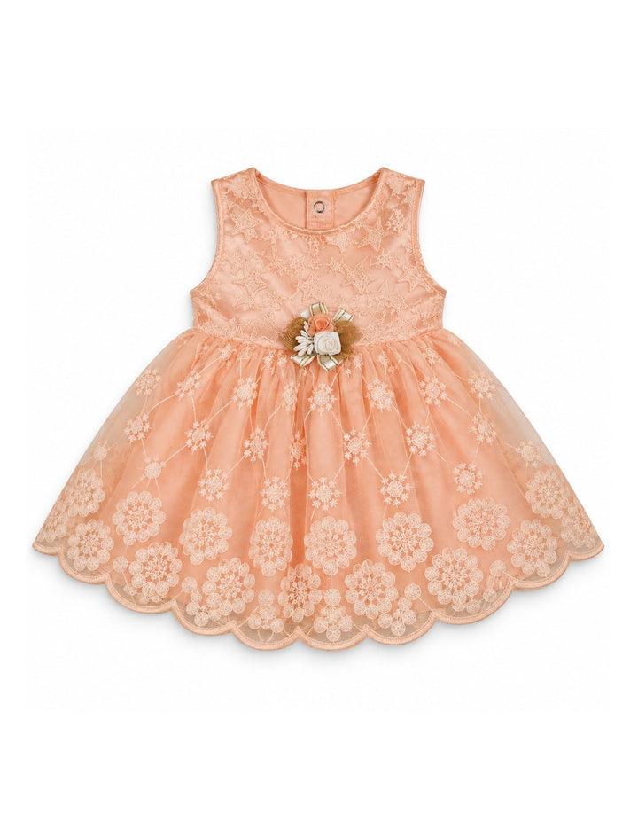 Baby Girl Gift Set 4 Pcs Floral Peach and White at Zubaidas Official Pakistan
