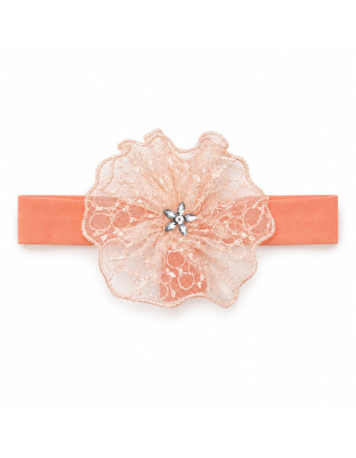 Baby Girl Gift Set 4 Pcs Floral Peach and White at Zubaidas Best Online Baby and Kids Shop in Pakistan
