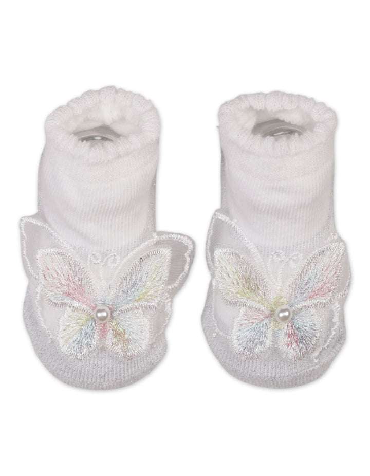 Baby Girl Headband and Socks Set Silver at Zubaidas Online Pakistan