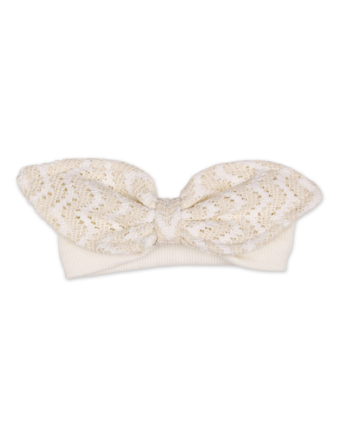 Baby Girl Headband Bow Beige at Zubaidas