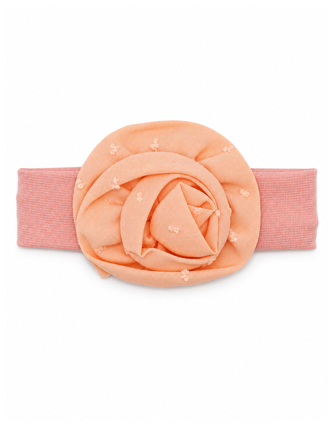 Baby Girl Headband Peach Orange at Zubaidas