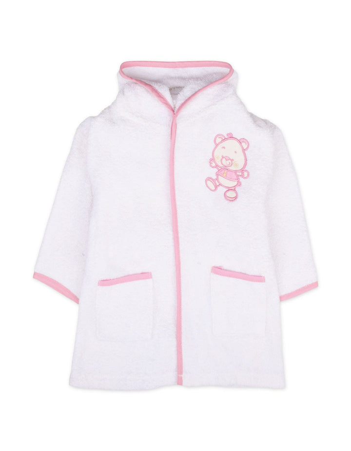 Baby Girl Hooded Bath Robe Teddy Bear Pink at Zubaidas Online Pakistan