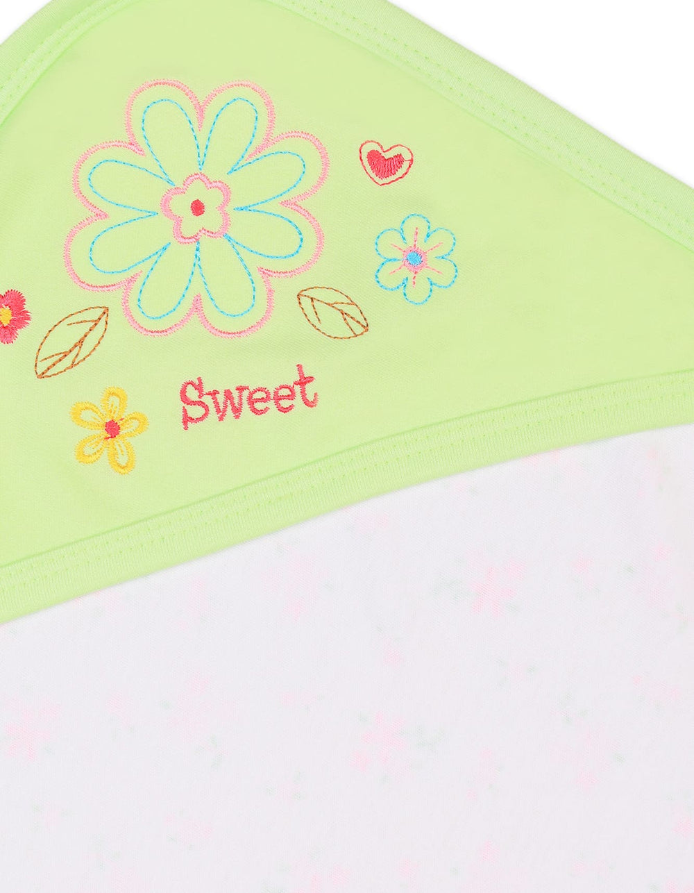 Baby Girl Hooded Wrapping Sheet Green at Zubaidas Official Pakistan