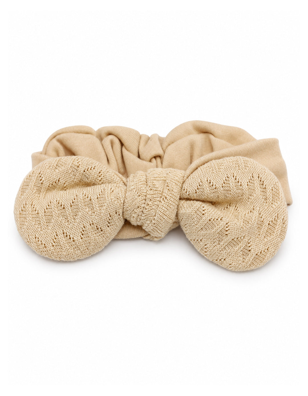 Baby Girl Knot Bow Headband Beige at Zubaidas Official Pakistan