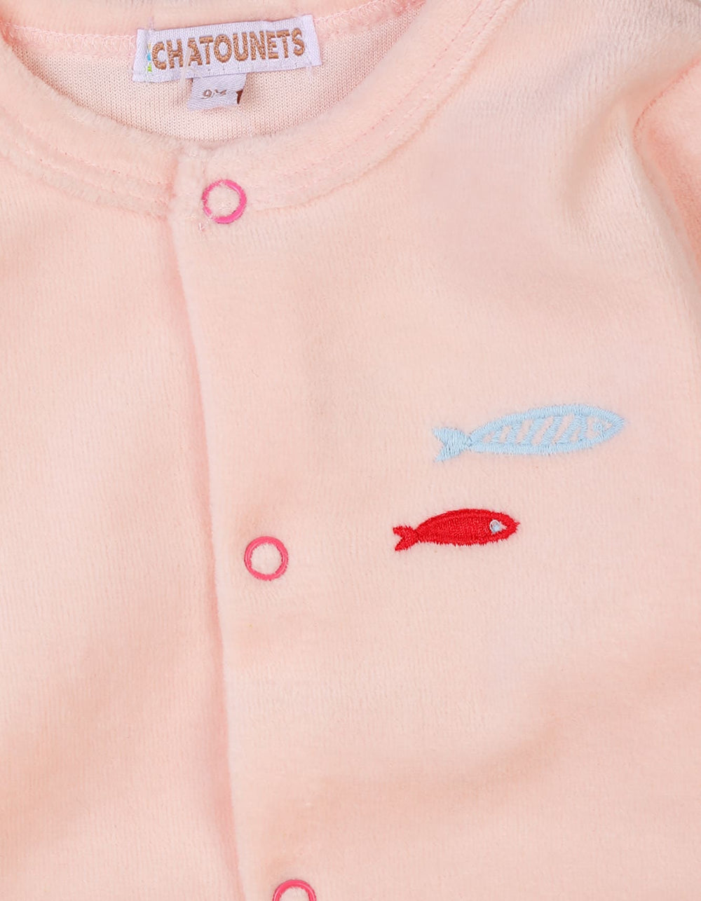 Baby Girl Winter Outfits Bambies Pink Fish Embroidery at Zubaidas Pakistan