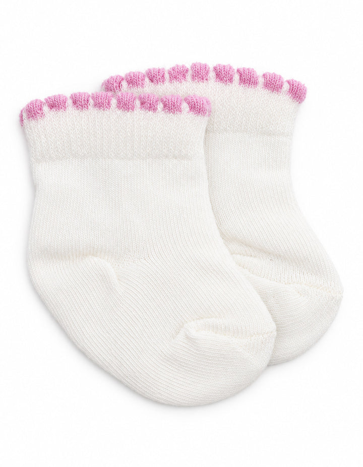 Baby Girl Pack of 3 Socks Trim White at Zubaidas Online Pakistan