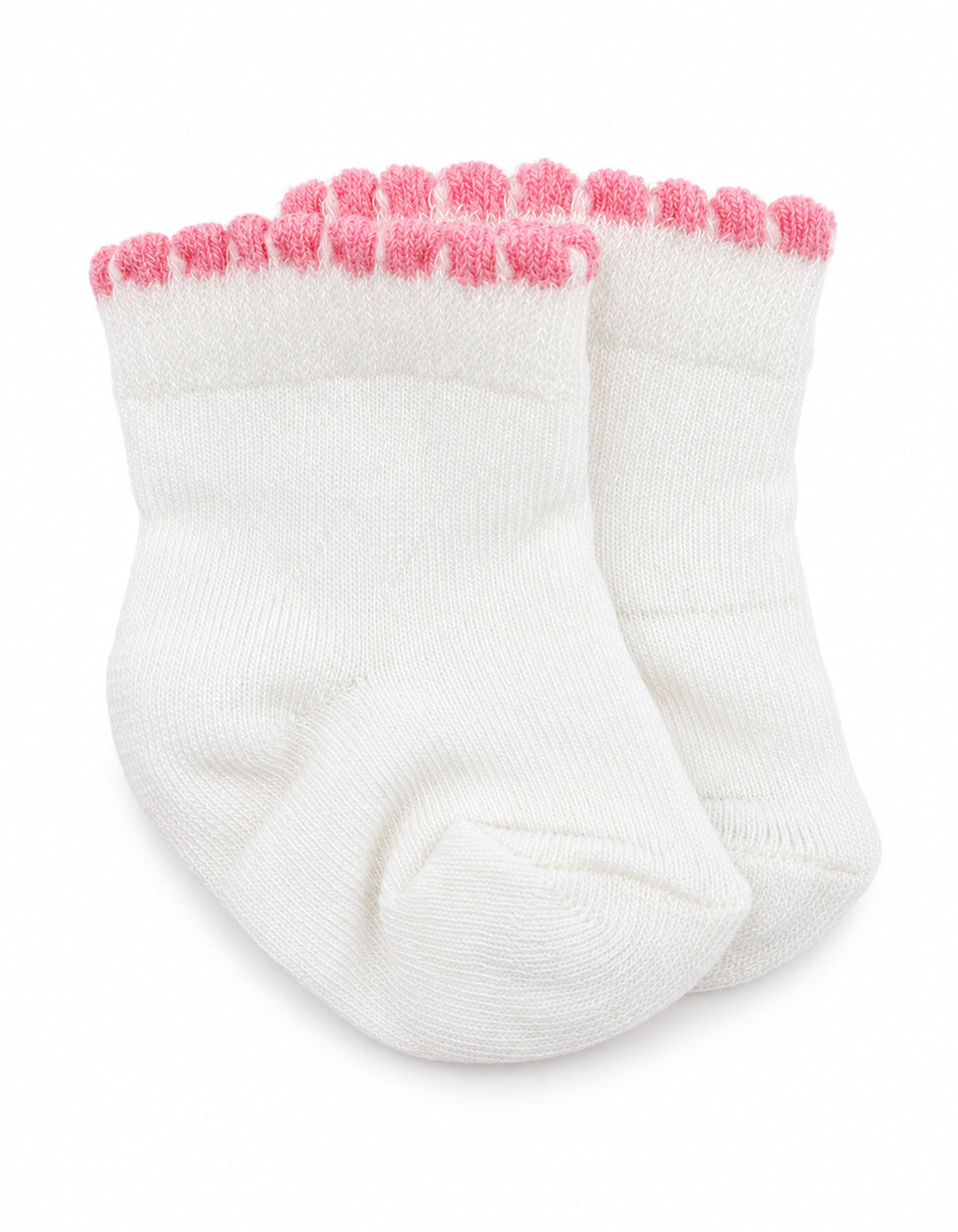 Baby Girl Pack of 3 Socks Trim White at Zubaidas Best Online Baby and Kids Store in Pakistan