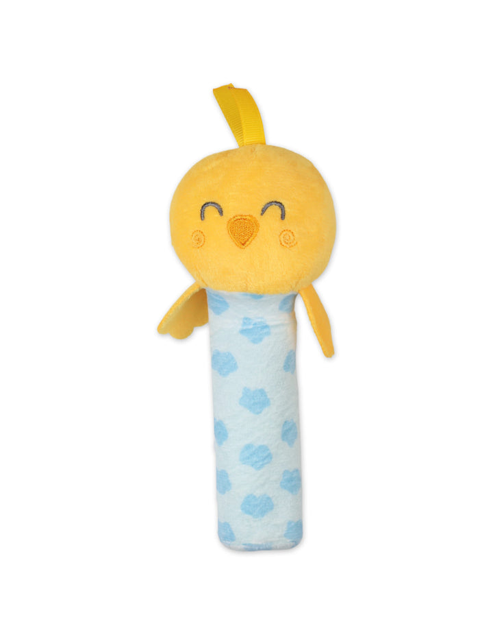 Baby Girl Plush Rattle Toy Bambies Chick Yellow at Zubaidas