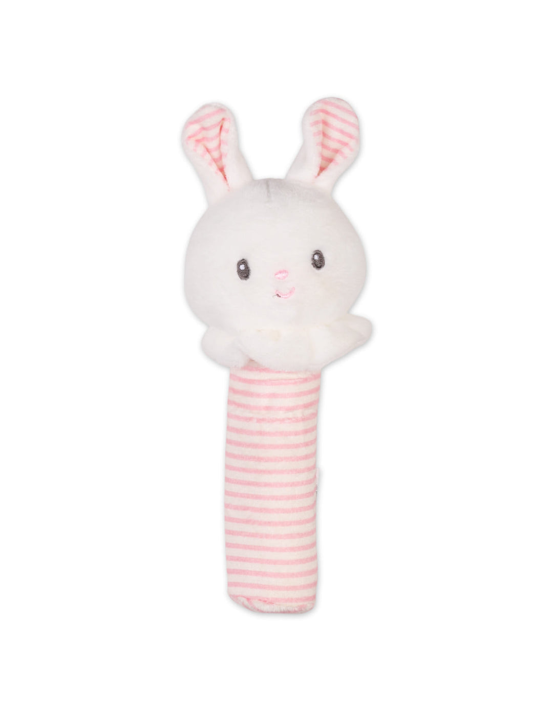 Baby Girl Plush Rattle Toy Rabbit White and Pink at Zubaidas