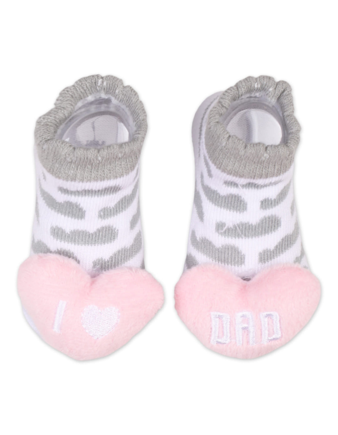 Baby Girl Rattle Booties and Wristband I Love Dad at Zubaidas Online Pakistan