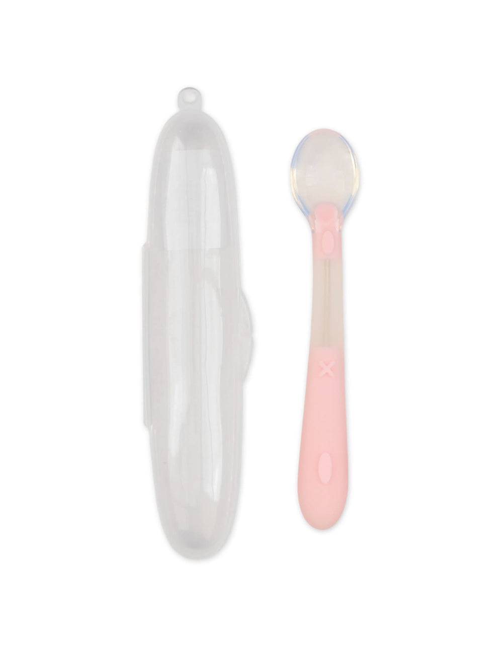 Baby Girl Silicone Feeding Spoon Pink at Zubaidas Official Pakistan