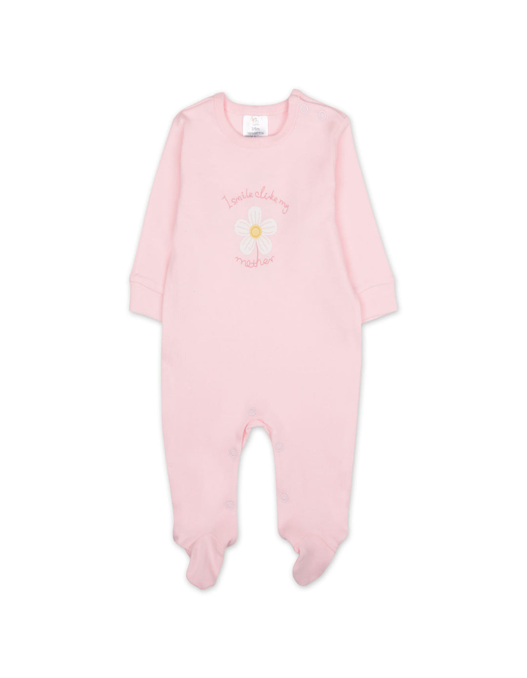 Baby Girl Sleepsuit Pack of 3 Flower Pink at Zubaidas Official Pakistan