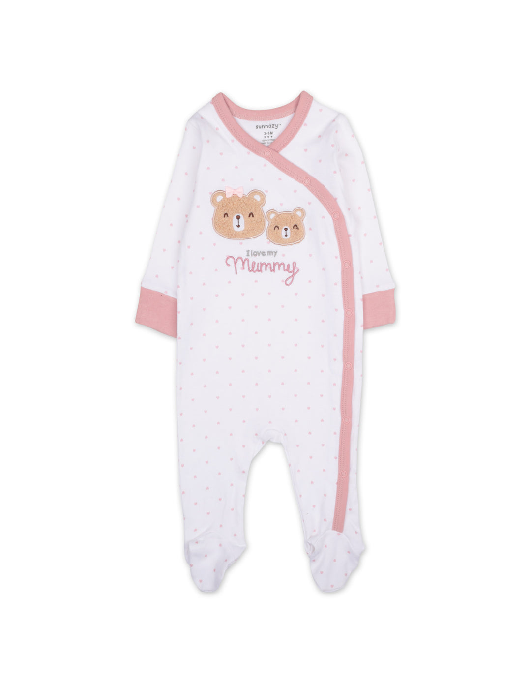 Baby Girl Sleepsuit Pack of 3 I Love My Mummy at Zubaidas Best Online Baby and Kids Store in Pakistan