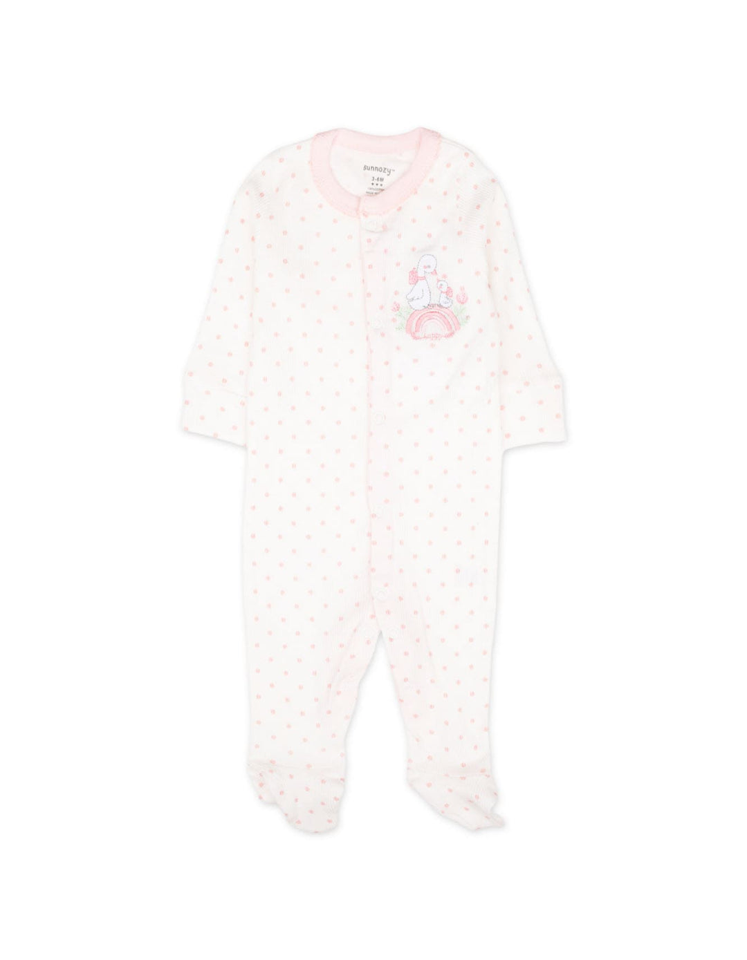 Baby Girl Sleepsuit Pack of 3 Polka Dot and Duck at Zubaidas Official Pakistan