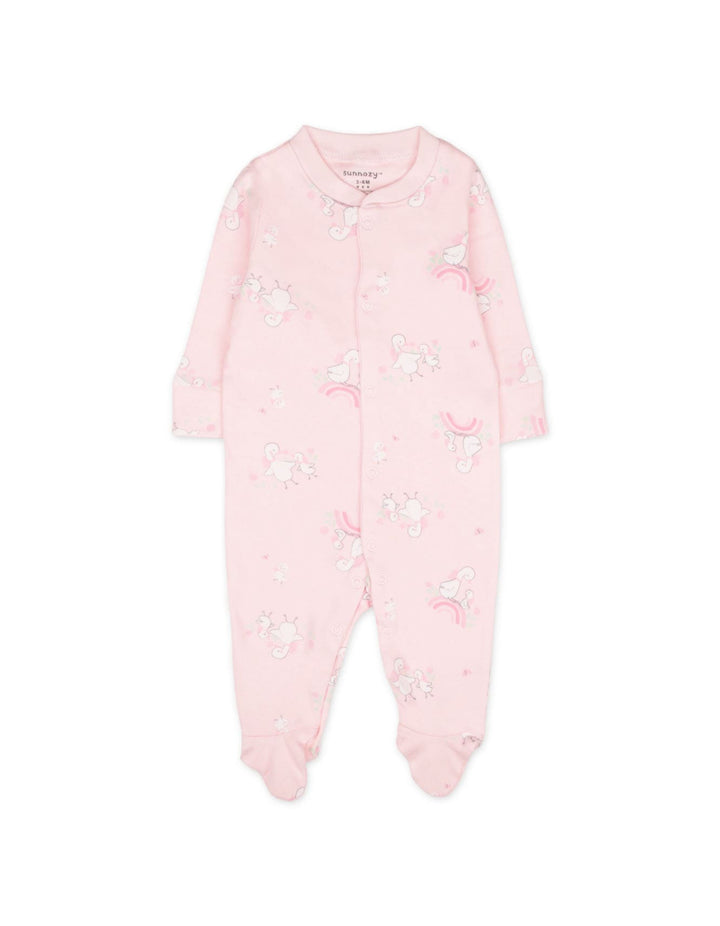 Baby Girl Sleepsuit Pack of 3 Polka Dot and Duck at Zubaidas Best Online Baby and Kids Store in Pakistan