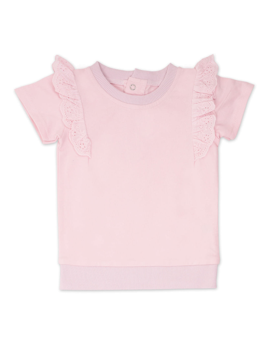 Baby Girl Summer 3 Pieces Bodysuit Set Ruffle Sleeve Top and Tie Dye Pink at Zubaidas Best Online Baby and Kids Store in Pakistan