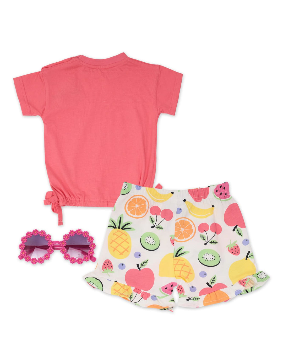 Baby Girl Summer 3 Pieces Co-ord Fruits Print at Zubaidas
