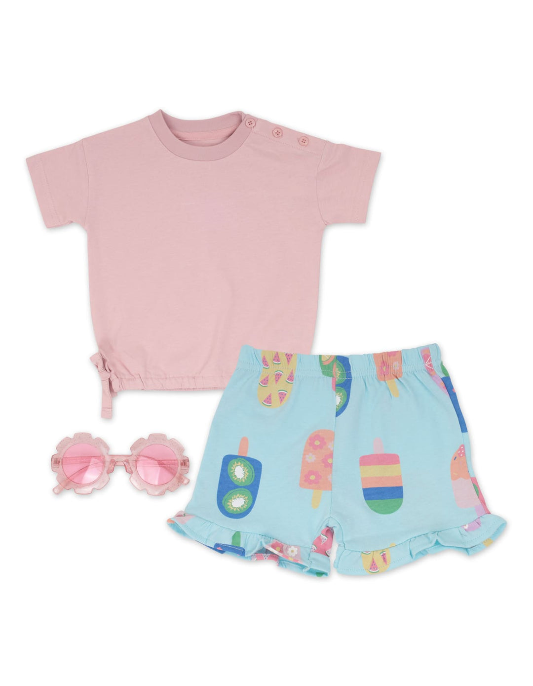Baby Girl Summer 3 Pieces Co-ord Set Popsicle Print at Zubaidas