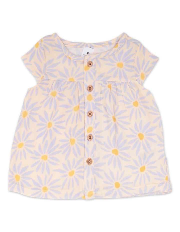 Baby Girl Summer 3 Pieces Dress Set Daisy Print at Zubaidas Official Pakistan