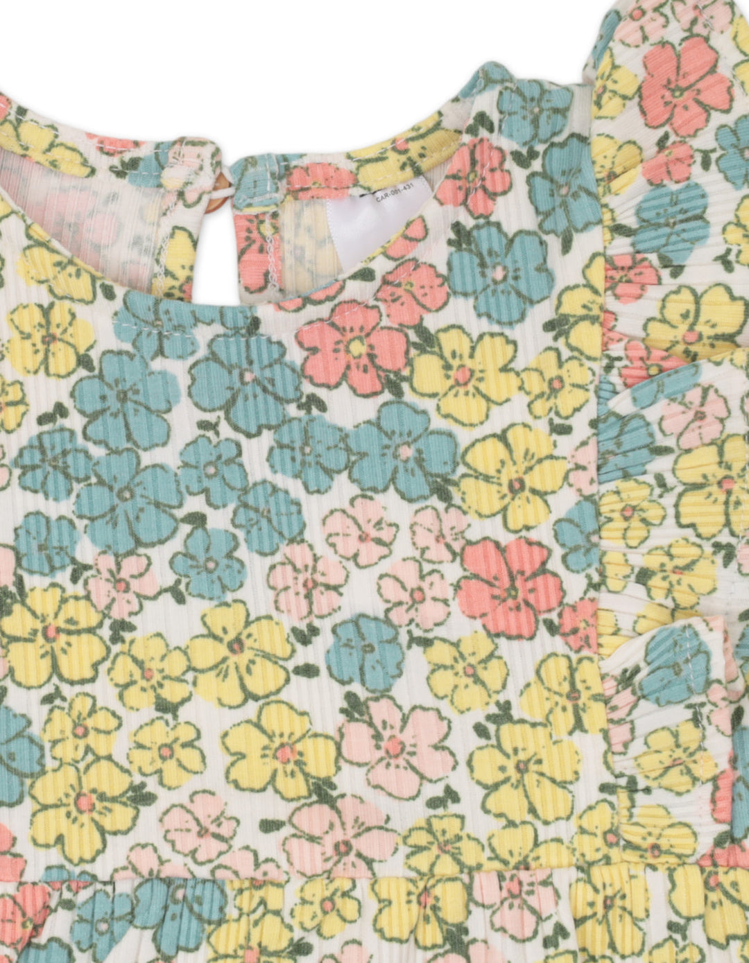 Baby Girl Summer 3 Pieces Outfit Set Floral Peach at Zubaidas Online Pakistan