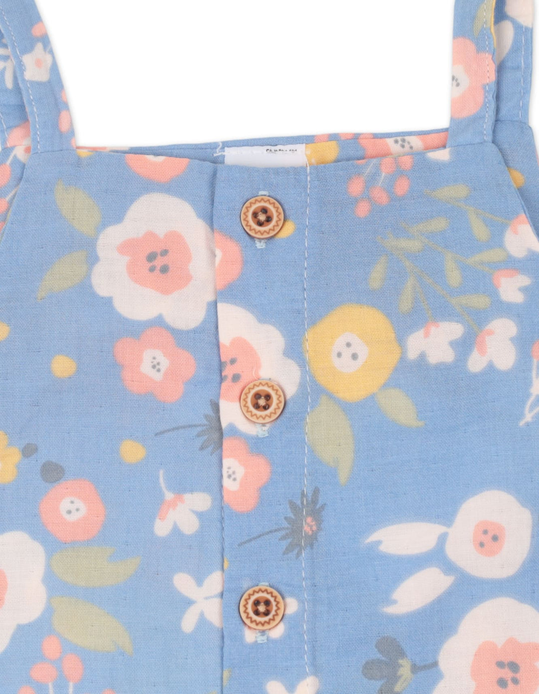 Baby Girl Summer 3 Pieces Outfit Set Floral Print Blue at Zubaidas Online Pakistan