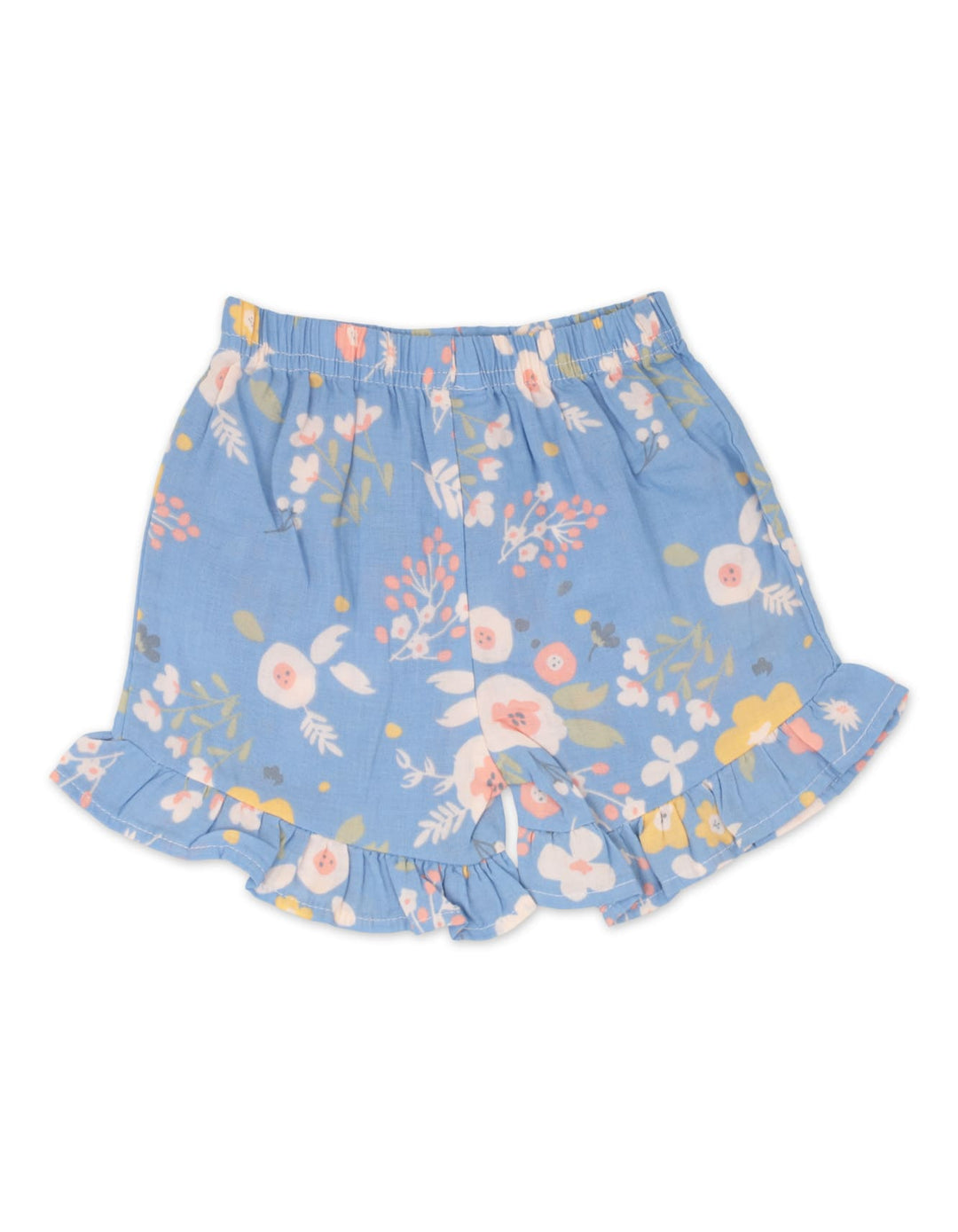 Baby Girl Summer 3 Pieces Outfit Set Floral Print Blue at Zubaidas Best Baby and Kids Store in Pakistan