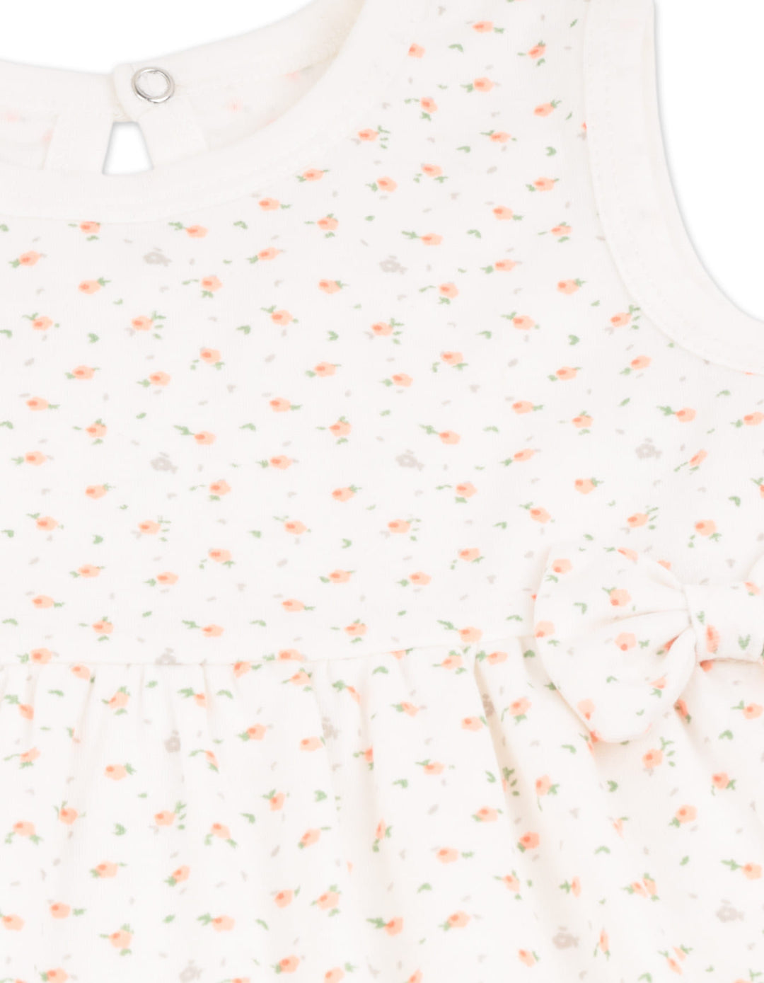 Baby Girl Summer 3 Pieces Suit Set Bambies Floral Print White at Zubaidas Online Pakistan