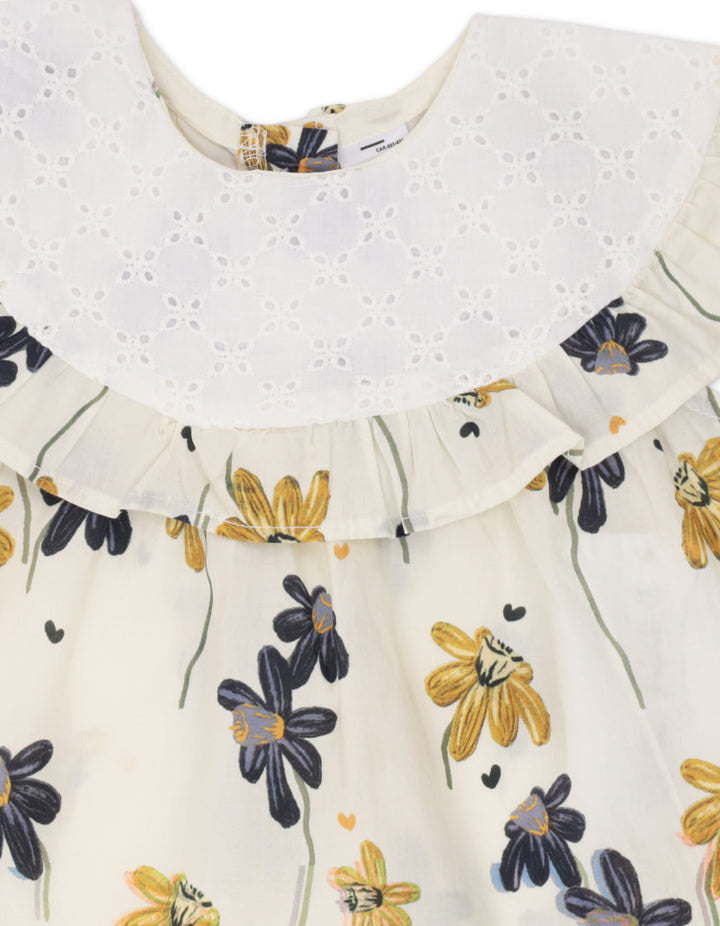 Baby Girl Summer 3 Pieces Suit Set Floral at Zubaidas Online Pakistan