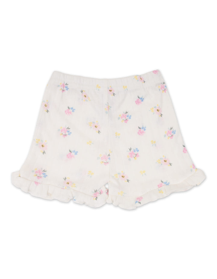 Baby Girl Summer 3 Pieces Suit Set Floral Print Off White at Zubaidas Best Baby and Kids Store in Pakistan