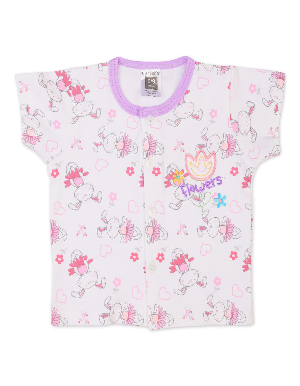 Baby Girl Summer Co Ord Set Flower Purple at Zubaidas Official Pakistan