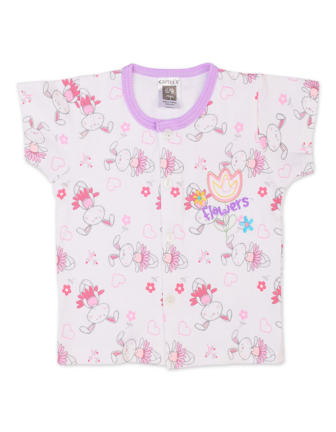 Baby Girl Summer Co Ord Set Flower Purple at Zubaidas Official Pakistan